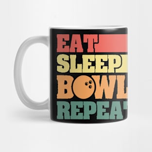 Eat Sleep Bowling Repeat Mug